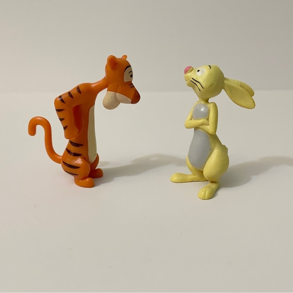 Disney Winnie the Pooh Tigger & Rabbit Mini PVC Figure Toy Lot - Picture 14 of 14